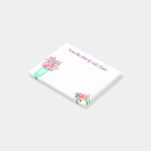 Post-it® Bouquet d'aquarelle dans un pot. (Ajoutez votre (Incliné)