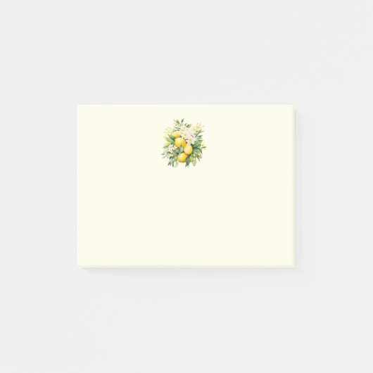 Post-it® Bouquet de citron aux fleurs blanches (Devant)