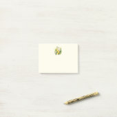 Post-it® Bouquet de citron aux fleurs blanches (Sur un bureau)