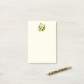 Post-it® Bouquet de Citron avec Fleurs Blanches (Sur un bureau)