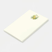 Post-it® Bouquet de Citron avec Fleurs Blanches (Incliné)