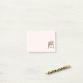 Post-it® Bouquet de fleurs Boho et Dreamcatcher (Sur un bureau)