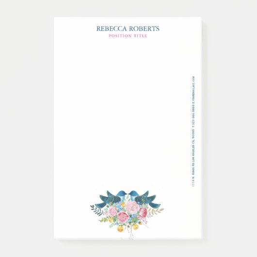 Post-it® Bouquet de fleurs Inséparables (Devant)