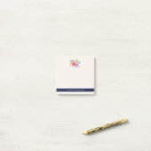 Post-it® Bouquet de fleurs Rose aquarelle (Sur un bureau)