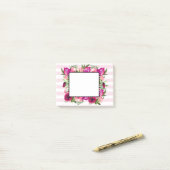 Post-it® Bouquet de fleurs roses et coquelicots sur bandes  (Sur un bureau)