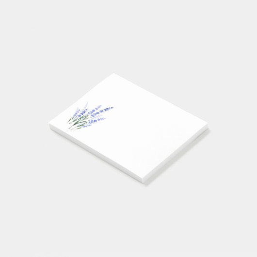 Post-it® Bouquet de lavande aquarelle (Incliné)