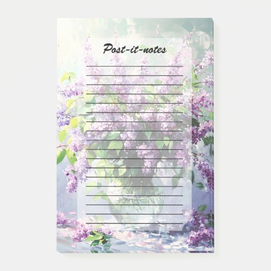 Post-it® Bouquet de lilas en fleurs de lavande (Devant)