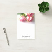 Post-it® Bouquet de rose rose personnalisé (Bureau)
