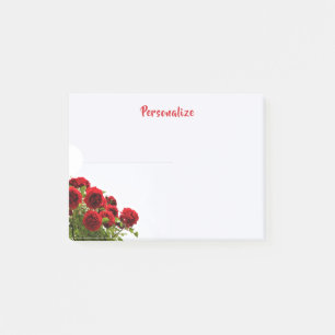 Post-it® Bouquet de roses rouges élégant et romantique pers