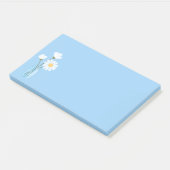 Post-it® Bouquet de simples marguerites blanches Mason Jar  (Incliné)