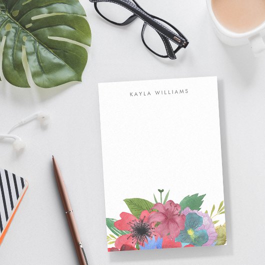 Post-it® Bouquet fleur sauvage personnalisé