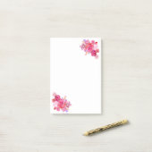 Post-it® Bouquet Fleurs Roses (Sur un bureau)