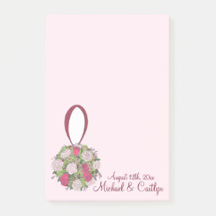 Post-it® Bouquet Floral Rose Mariage Poster Son