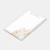 Post-it® Bouquet Floral Tropical Fleur Pretty Monogrammé (Incliné)