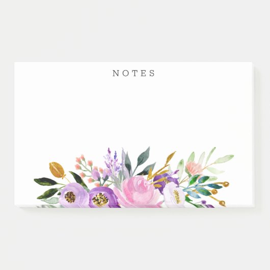 Post-it® Bouquet floral Whimsical personnalisé (Devant)