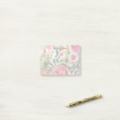 Post-it® Bouquet personnalisé de roses roses Post It Notes (Sur un bureau)