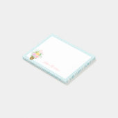 Post-it® Bouquet Rose ananas rose jaune 3x4 (Incliné)