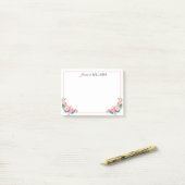 Post-it® Bouquet rose rose rose féminin (Sur un bureau)