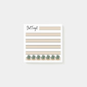 Post-it® Bouton d'Or Jaune | Ligné | Succulentes en Pot - (Devant)