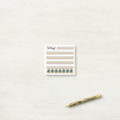 Post-it® Bouton d'Or Jaune | Ligné | Succulentes en Pot - (Sur un bureau)