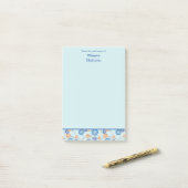 Post-it® Boutons et aiguilles à coudre Personnalisées (Sur un bureau)