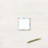 Post-it® Boutons ronds joyeux (Sur un bureau)
