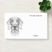 Post-it® Bracco Italiano Art Abstrait Nom du chien (Bureau)