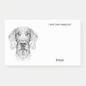 Post-it® Bracco Italiano Art Abstrait Nom du chien (Devant)