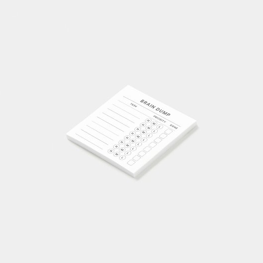 Post-it® Brain Dump Get It Done Priority Organisateur (Incliné)