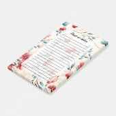 Post-it® Branche florale botanique élégante (Incliné)