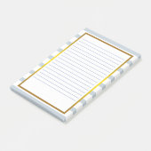 Post-it® Branches d'activité rayées blanches de rayure (Incliné)