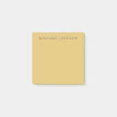 Post-it® Brass Yellow Minimalist Plain Modern Aesthetic (Devant)