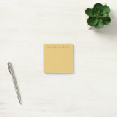 Post-it® Brass Yellow Minimalist Plain Modern Aesthetic (Bureau)
