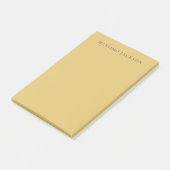 Post-it® Brass Yellow Minimalist Plain Modern Aesthetic (Incliné)