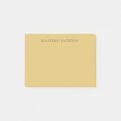 Post-it® Brass Yellow Minimalist Plain Modern Aesthetic (Devant)