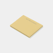 Post-it® Brass Yellow Minimalist Plain Modern Aesthetic (Incliné)
