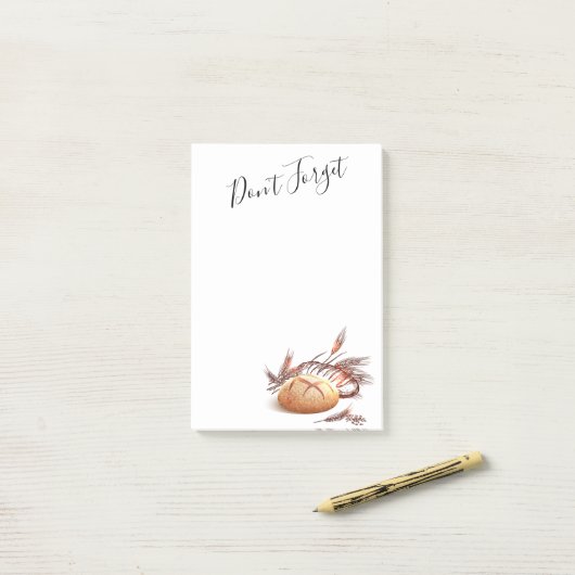 Post-it® Bread et Wheat (Sur un bureau)
