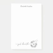 Post-it® Breathe Citation Dandelion dans le script du vent (Devant)