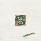 Post-it® Breathe Deeply And Keep Going (Sur un bureau)