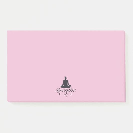 Post-it® Breathe Yoga Pose Silhouette Notes (Devant)