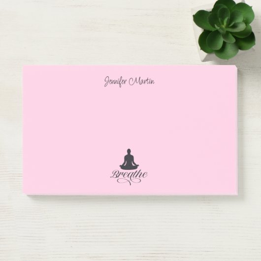 Post-it® Breathe Yoga Pose Silhouette Notes (Bureau)