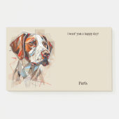 Post-it® Bretagne Art Abstrait Nom du chien (Devant)