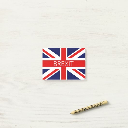 POST-IT® BREXIT UNION JACK - IMAGE DE HAUTE QUALITÉ (Sur un bureau)