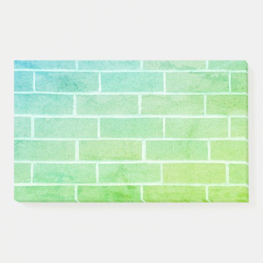 Post-it® Brick bleu vert (Devant)