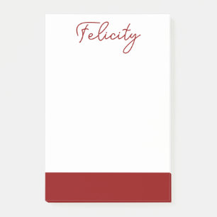 Post-it® Brick Red Clean Nom Classic Professional