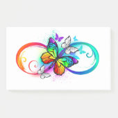 Post-it® Bright infinity with rainbow butterfly (Devant)