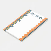 Post-it® Bright Orange Hearts And Waves (Incliné)