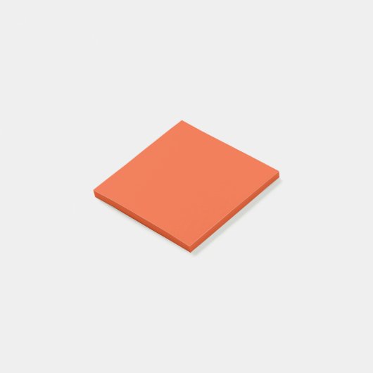 Post-it® Bright Orange Minimalist Solid Background (Incliné)