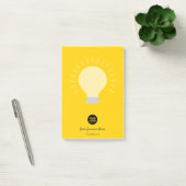 Post-it® Bright Orange Your Logo Light Bulle (Bureau)