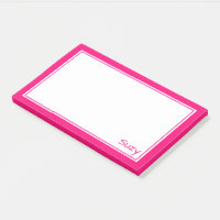 Bright Pink Post It Note pour Suzy ou vous
